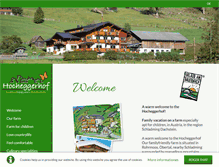 Tablet Screenshot of hocheggerhof.at